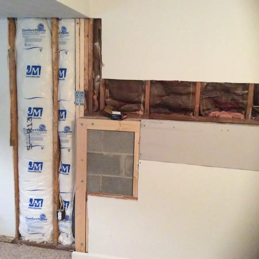 Wall insulation replacement during Contents Cleaning & Restoration in South Milwaukee